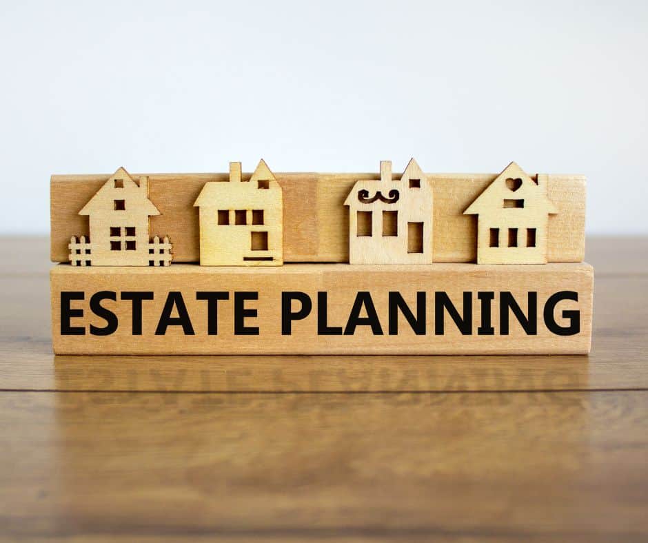 Estate Planning Graphic with Houses.